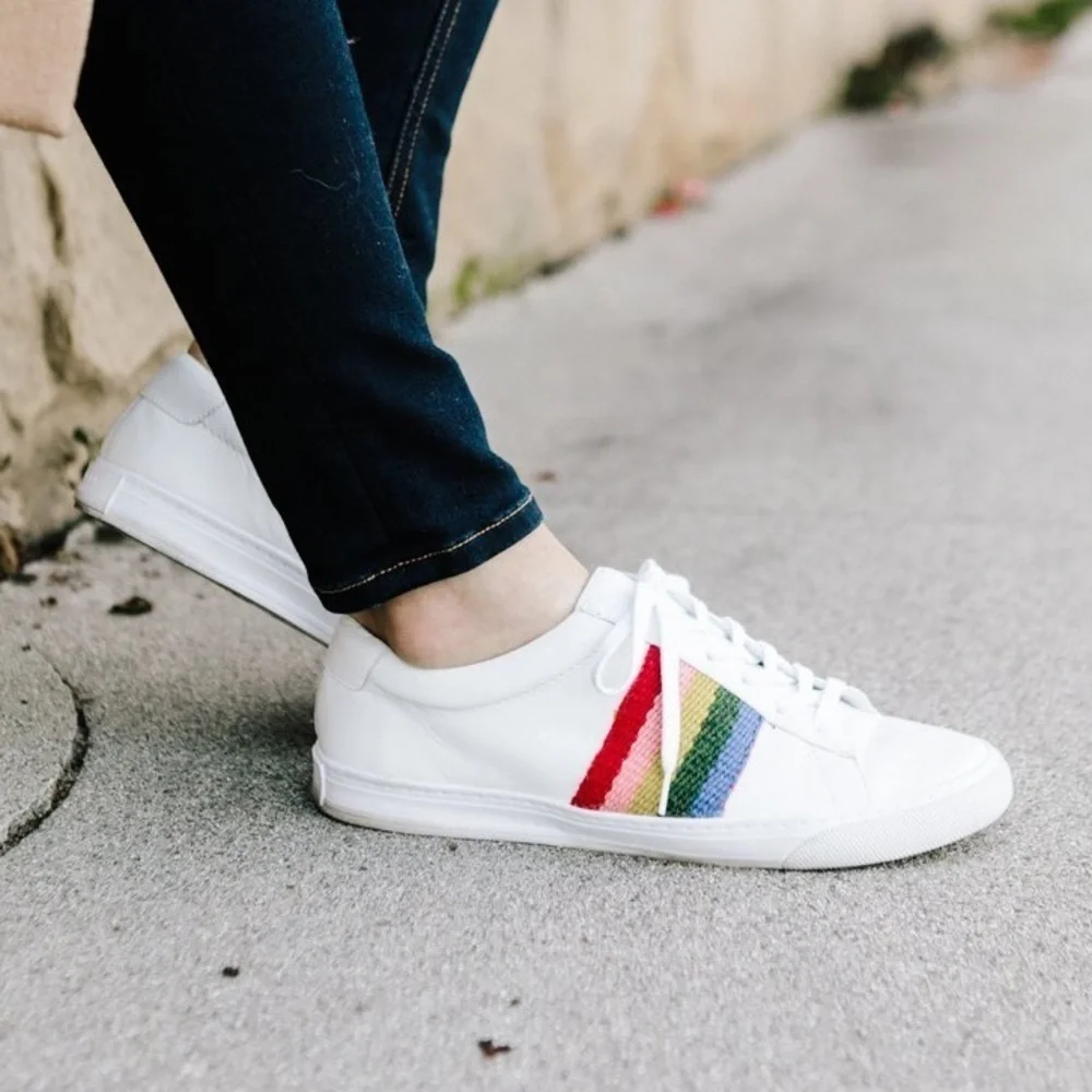 Loeffler Randall Rainbow Logan Sneakers size 6